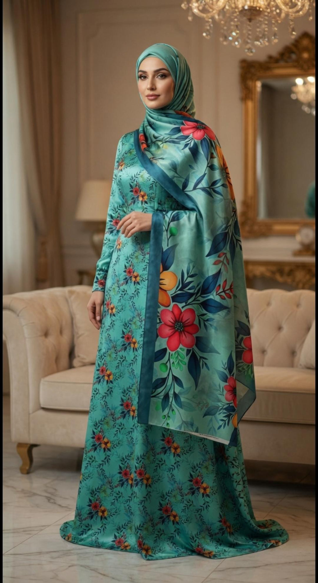 Dorea Lawn 3PC Printed Suit Long Dopatta